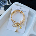 White Charms Bracelet Set (size upto 2*4)