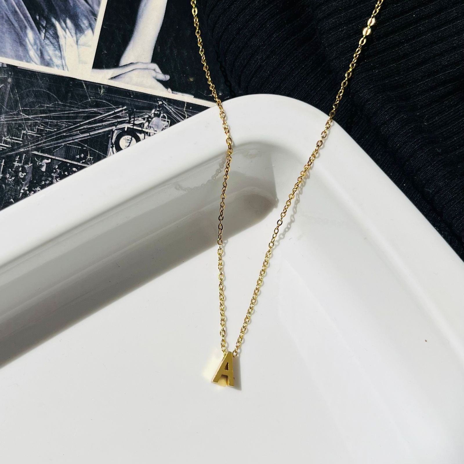 A Initial Necklace ~ Anti Tarnish