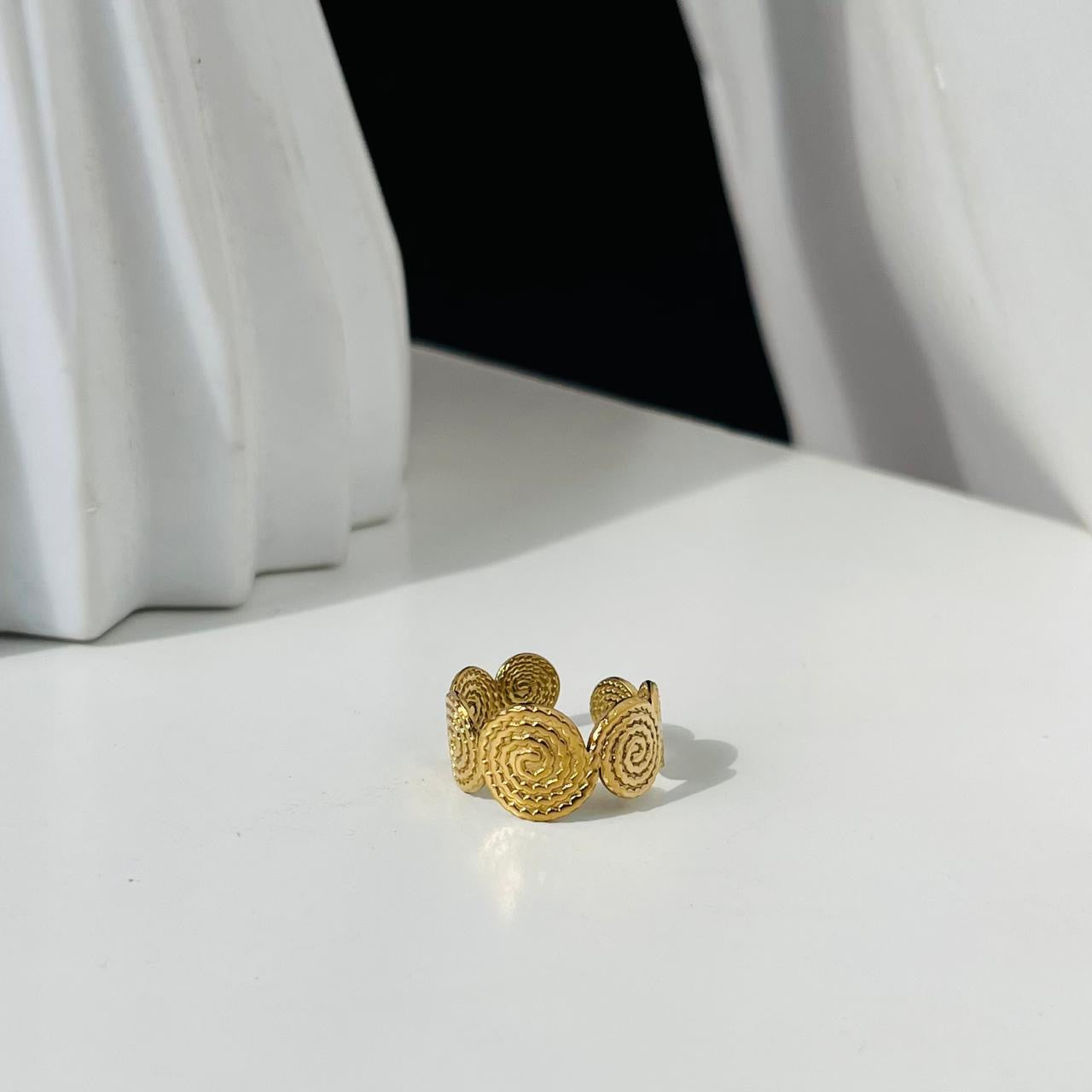 Adjustable Circle Ring ~ Anti Tarnish