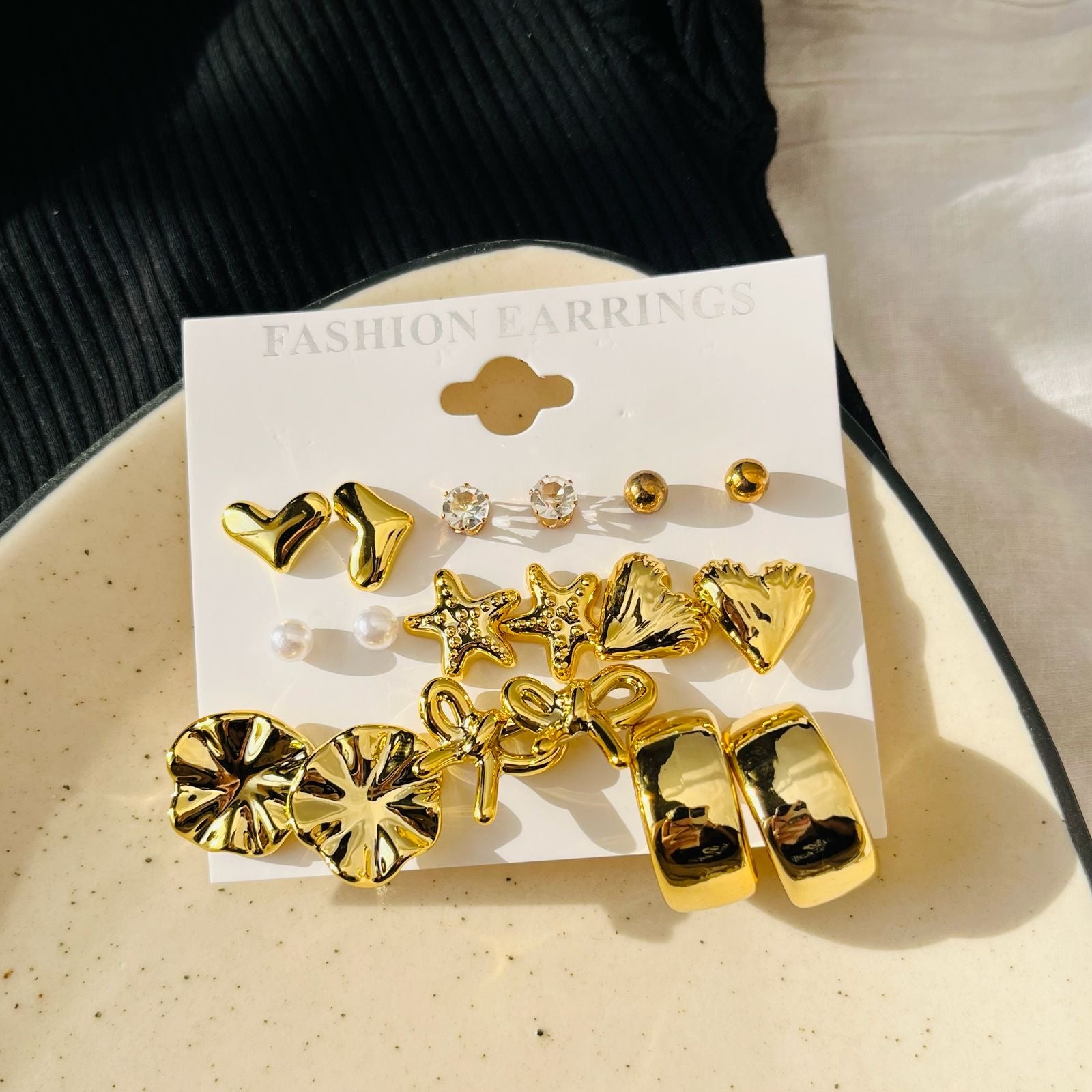 Scarlett Earrings Combo Card ( 8 pair )