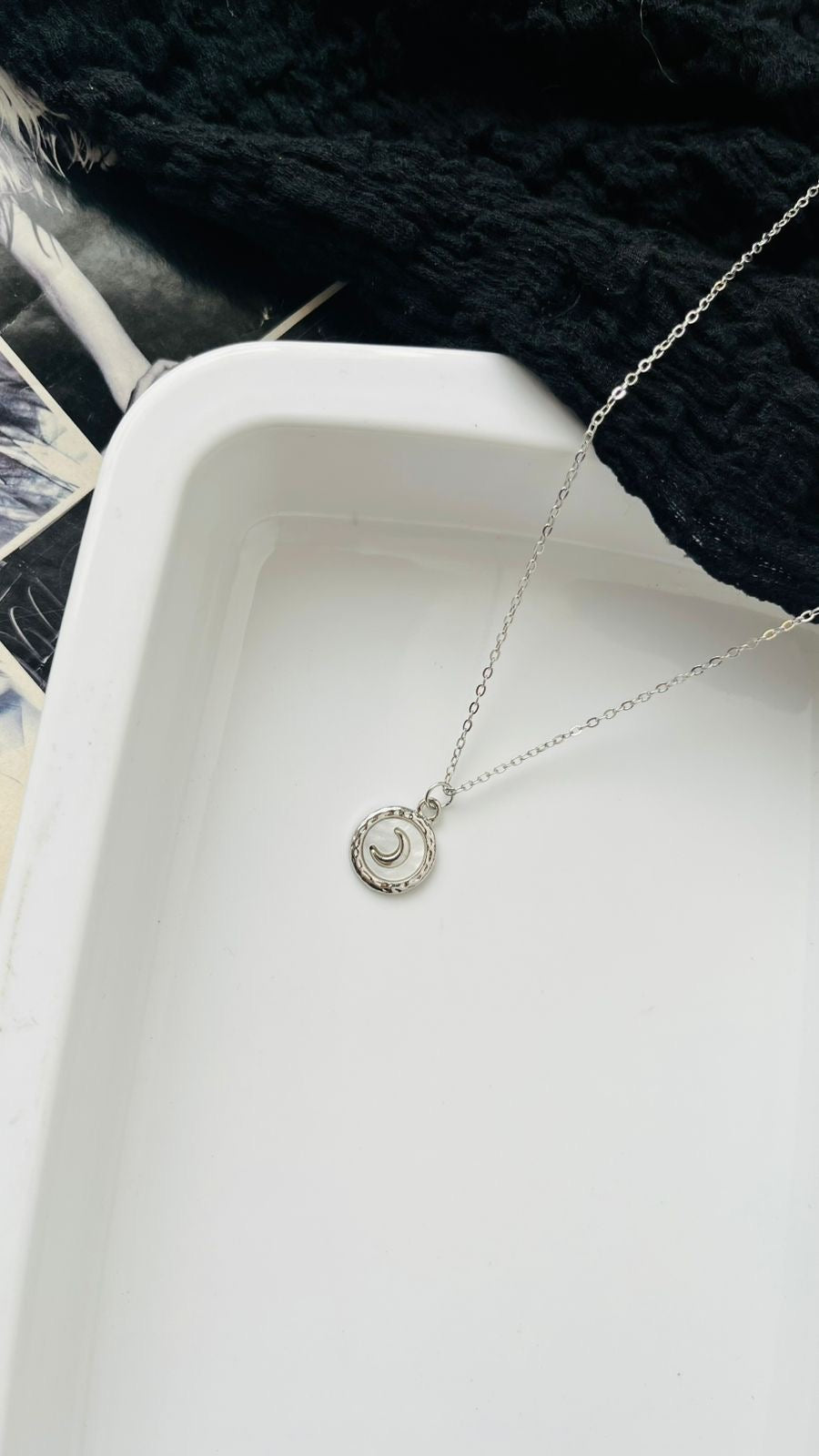 Silver Moon Necklace