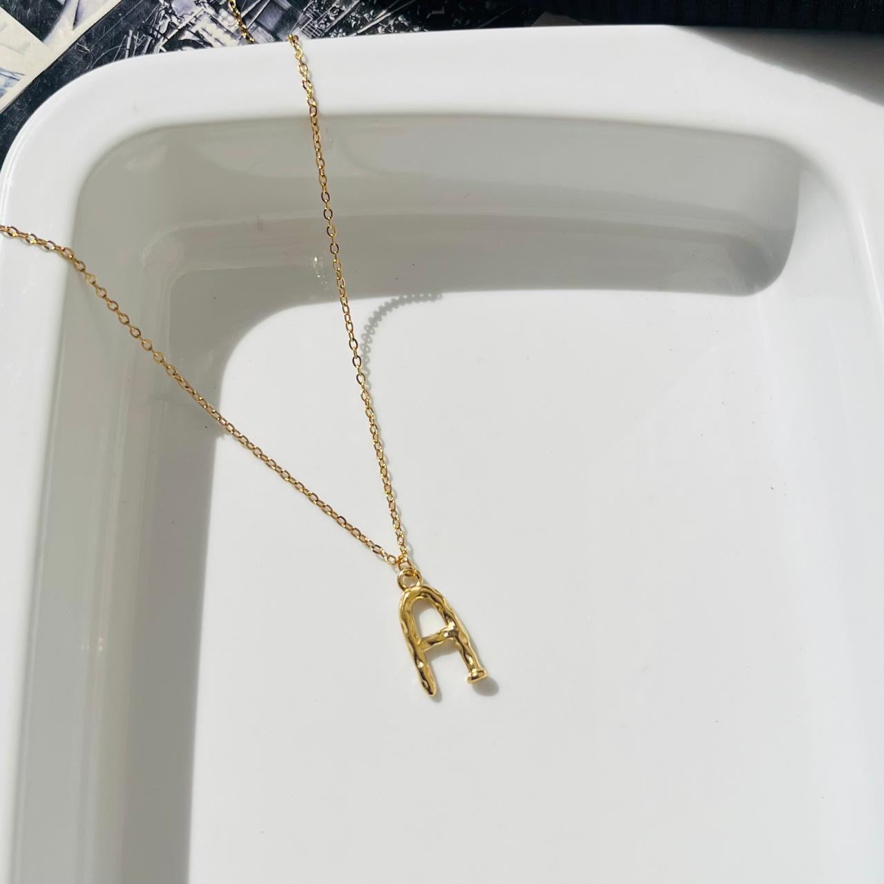 A Initial Necklace ~ Anti Tarnish