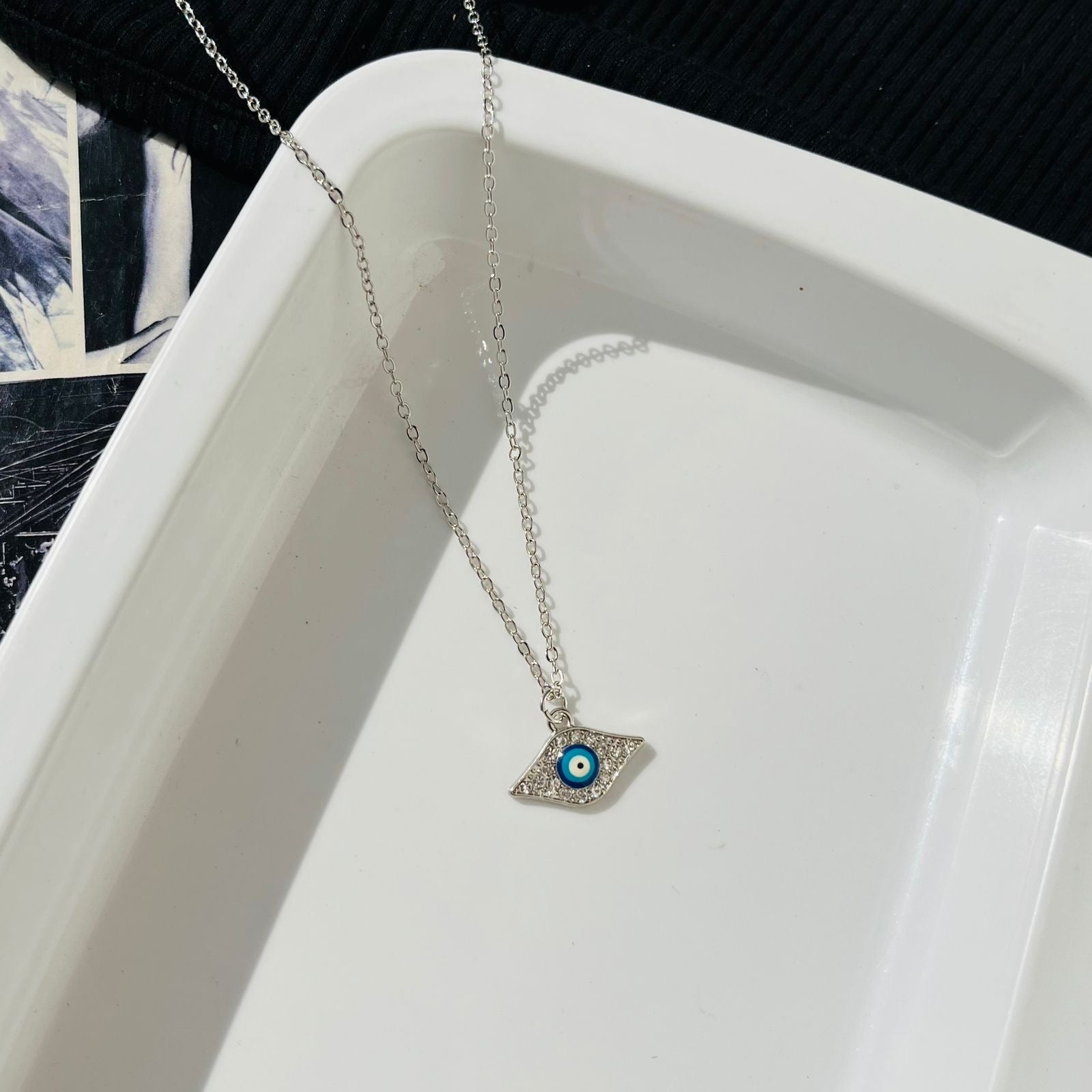 Silver Evil Eye Necklace