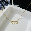 S initial Heart Necklace ~ Anti Tarnish