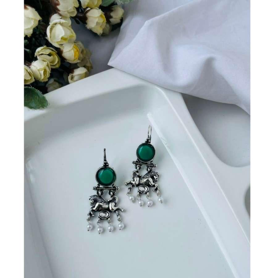 Dark Green Niara Earrings