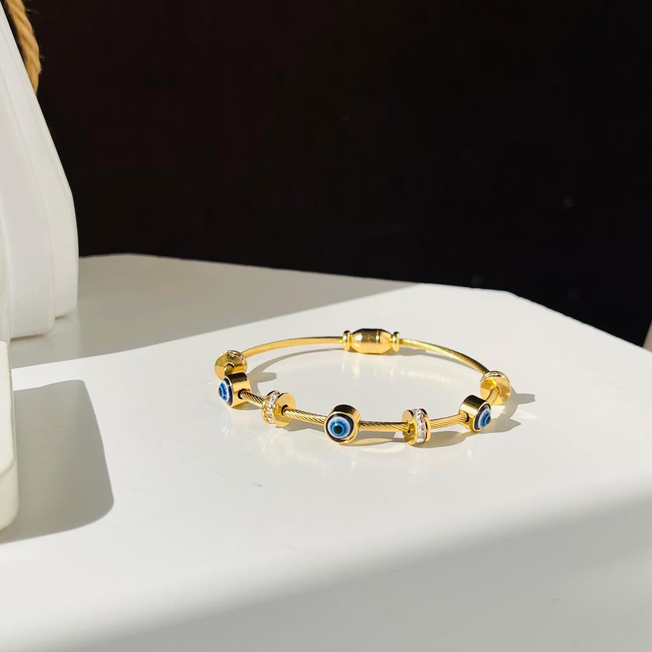 Small Size Evil Eye Bracelet ~ Anti Tarnish (2*2 & 2*4 size)