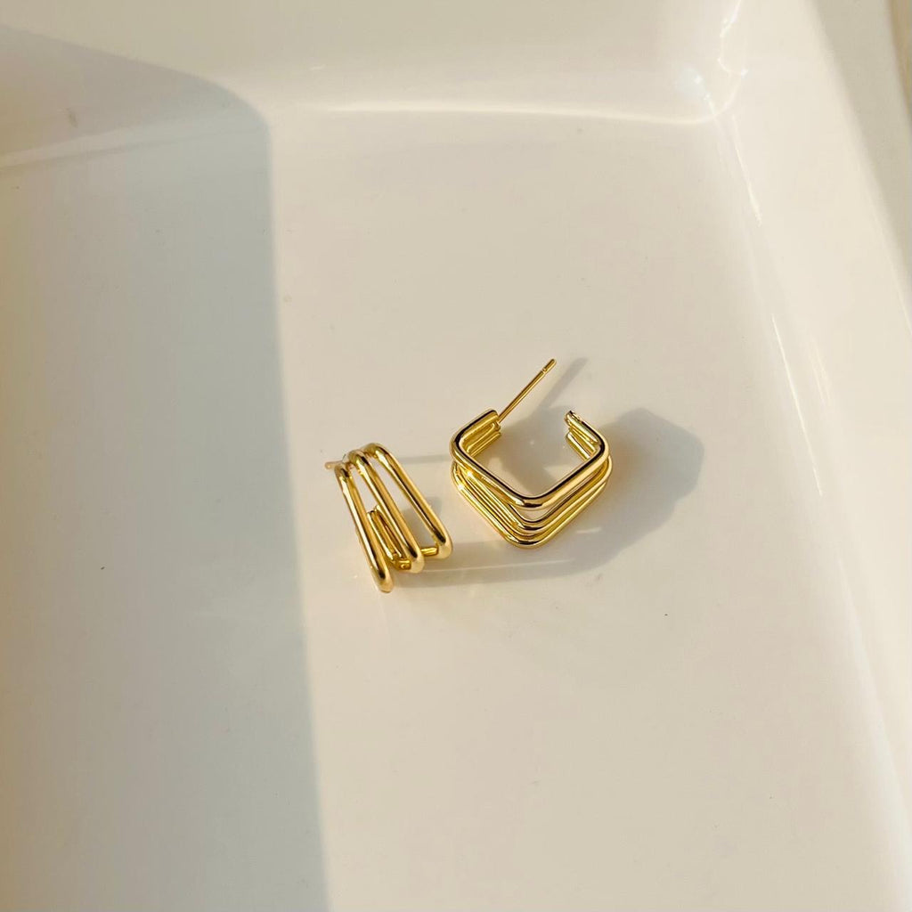 Small Square Hoops