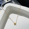H Initial Necklace ~ Anti Tarnish