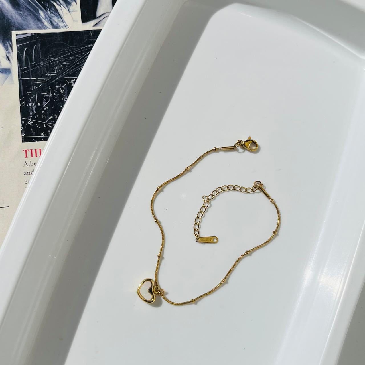 Aria Heart Bracelet- Anti Tarnish