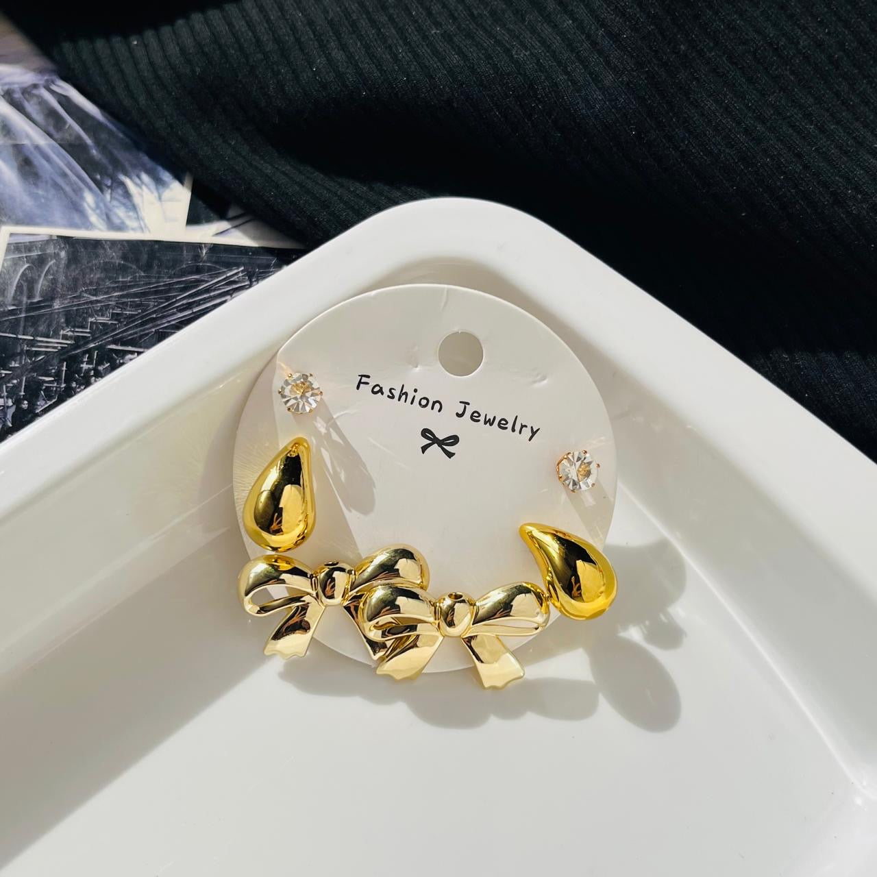 Studs Hoops Combo Card ( 3 pairs)