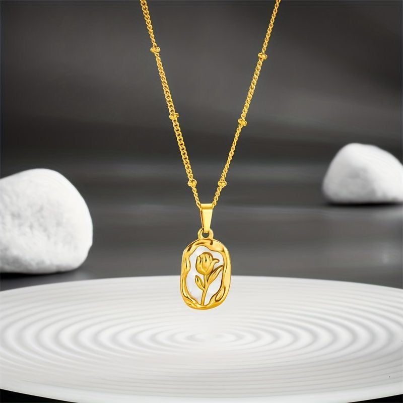Tulip Necklace ~ Anti Tarnish