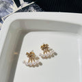 Pearl Bow Earrings