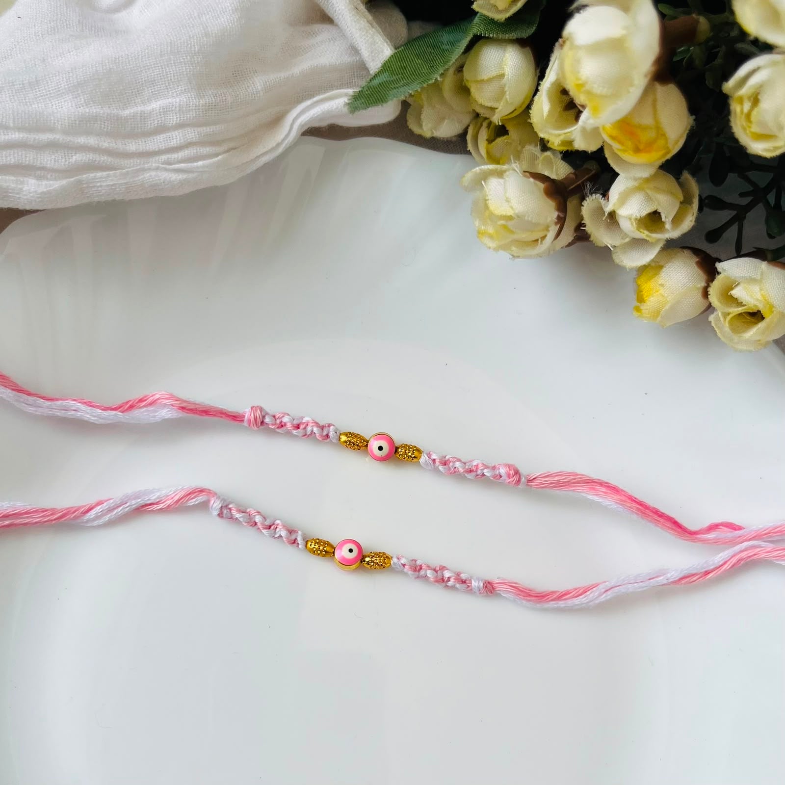 Pink Evil Eye Rakhi