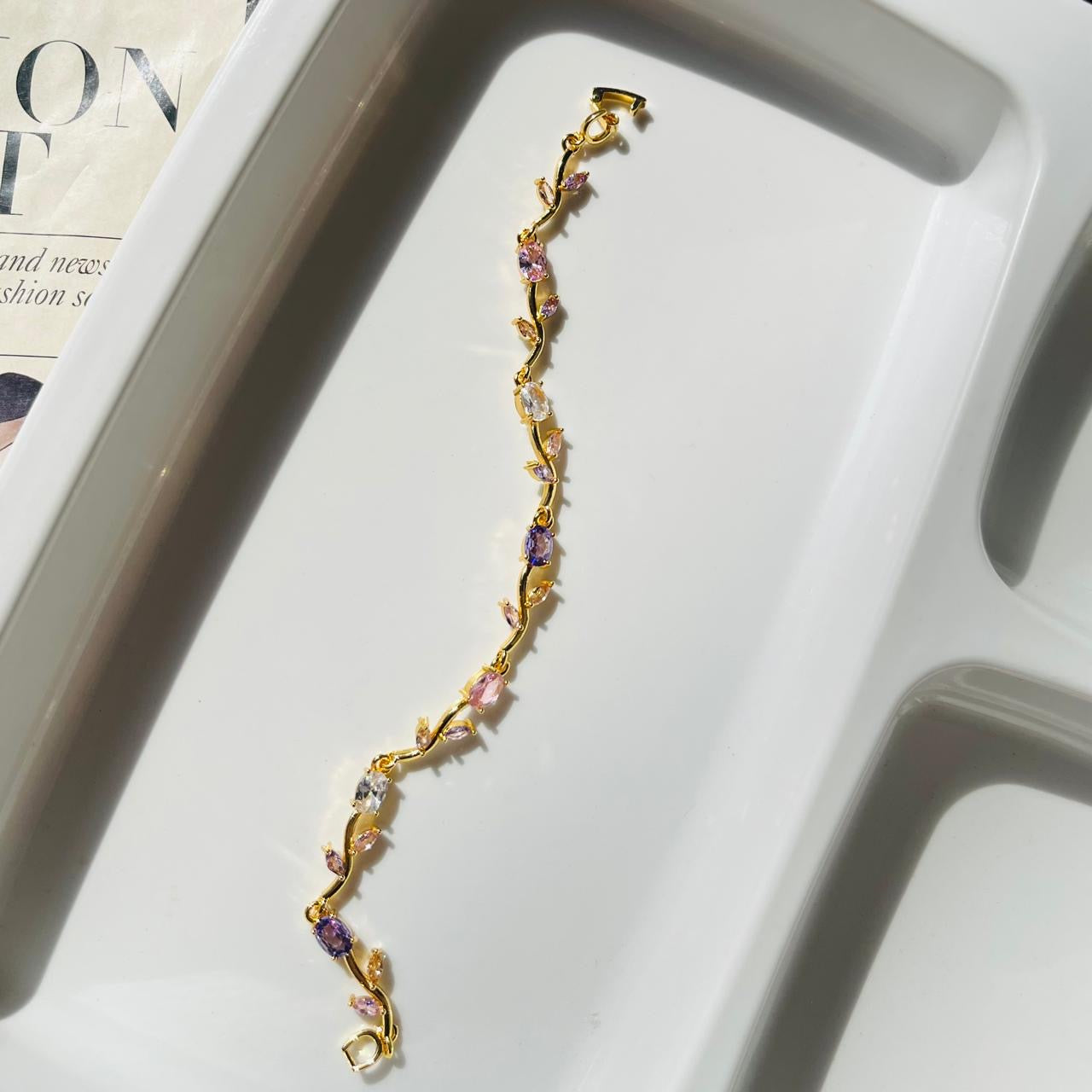Pastel Tulip Bracelet ~ Anti Tarnish