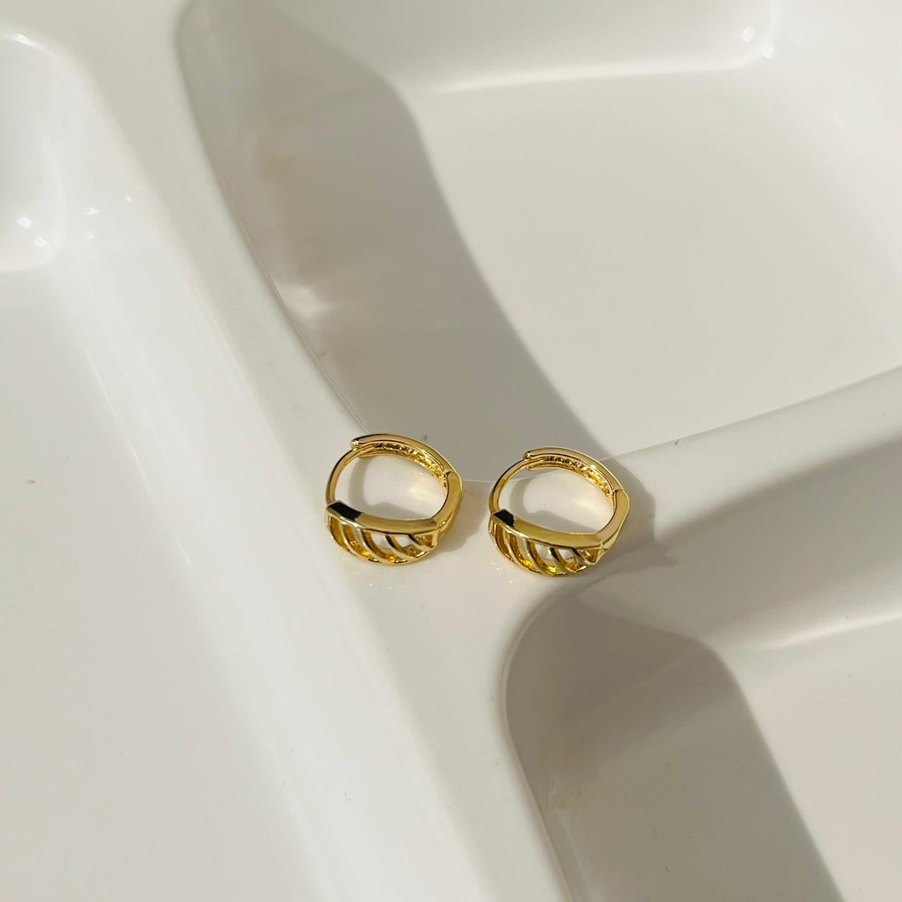 Rose Small Hoops