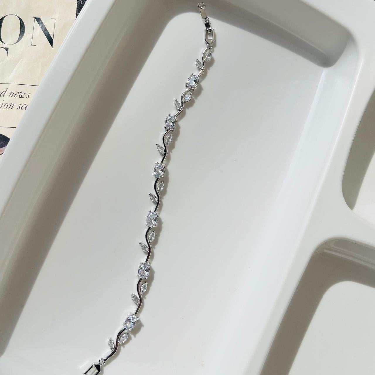 Silver Tulip Bracelet ~ Anti Tarnish
