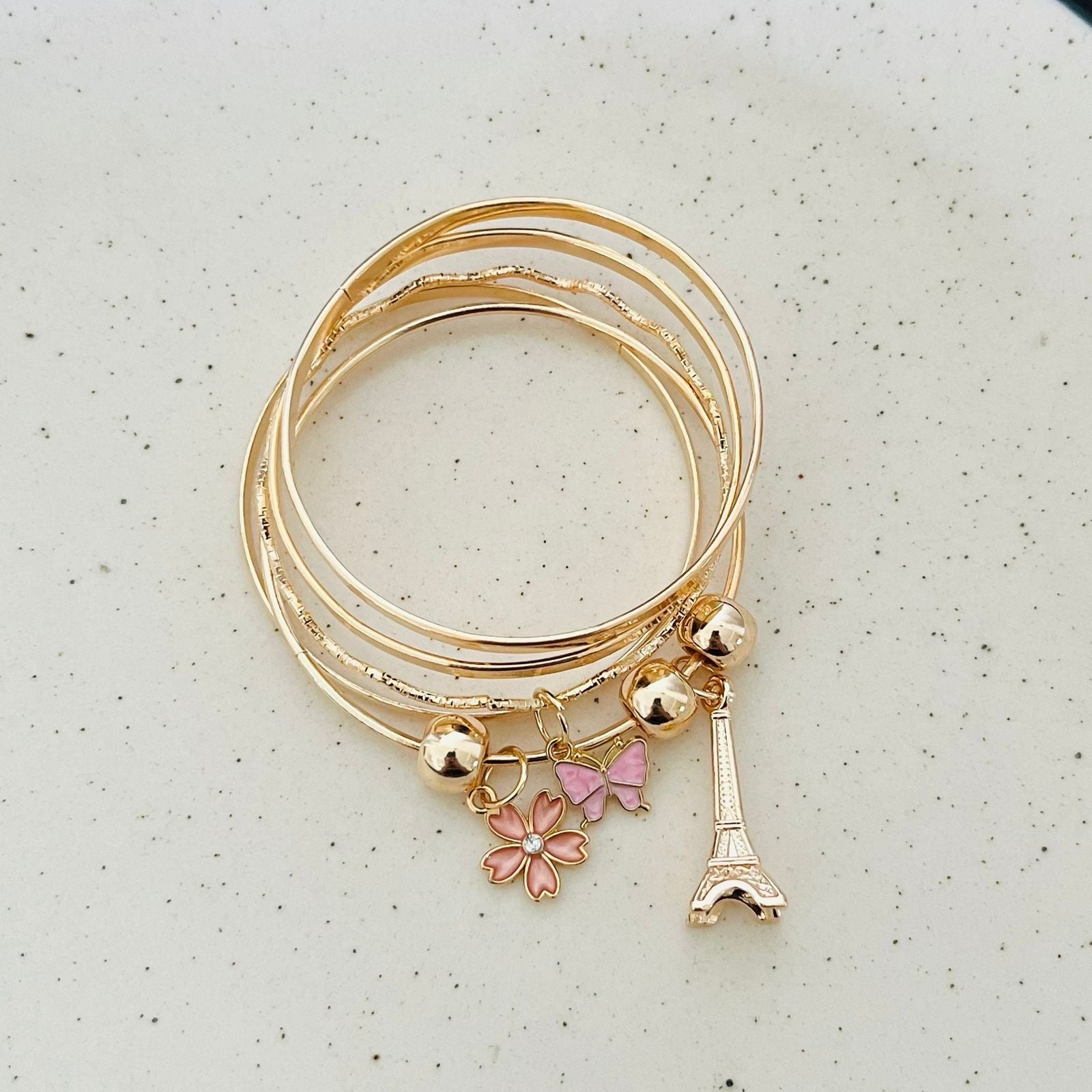 Butterfly Charms Flower Bracelet (size 2*4)
