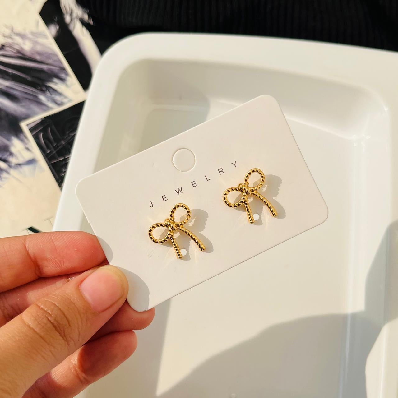 Claire Bow Earrings