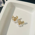 Bow Pearl Earrings