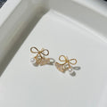 Bow Pearl Shell Earrings