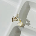 Heart Pearl Earrings