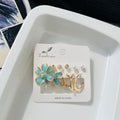 Blue Flower Earrings Combo ( ₹17/- each Pair )