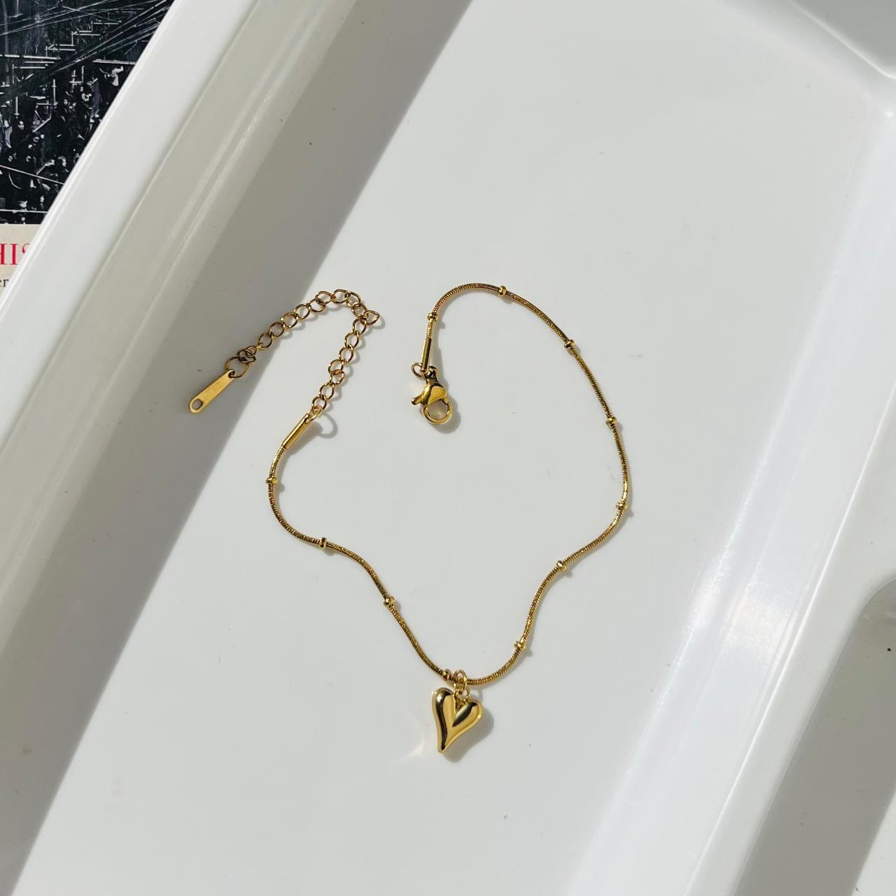 Allison Heart Bracelet- Anti Tarnish