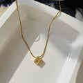 H Initial Diamond Necklace ~ Anti Tarnish