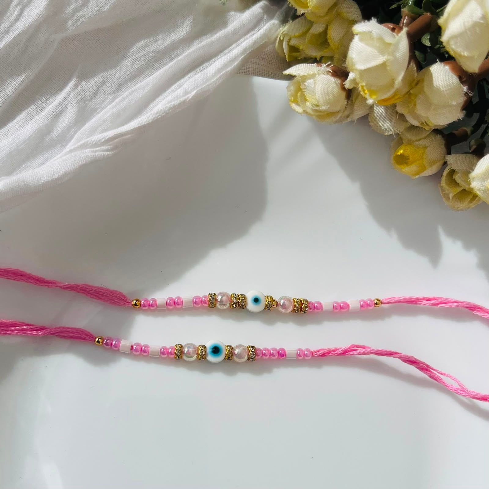 Pink Evil Eye Rakhi