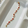 Red Tulip Bracelet ~ Anti Tarnish
