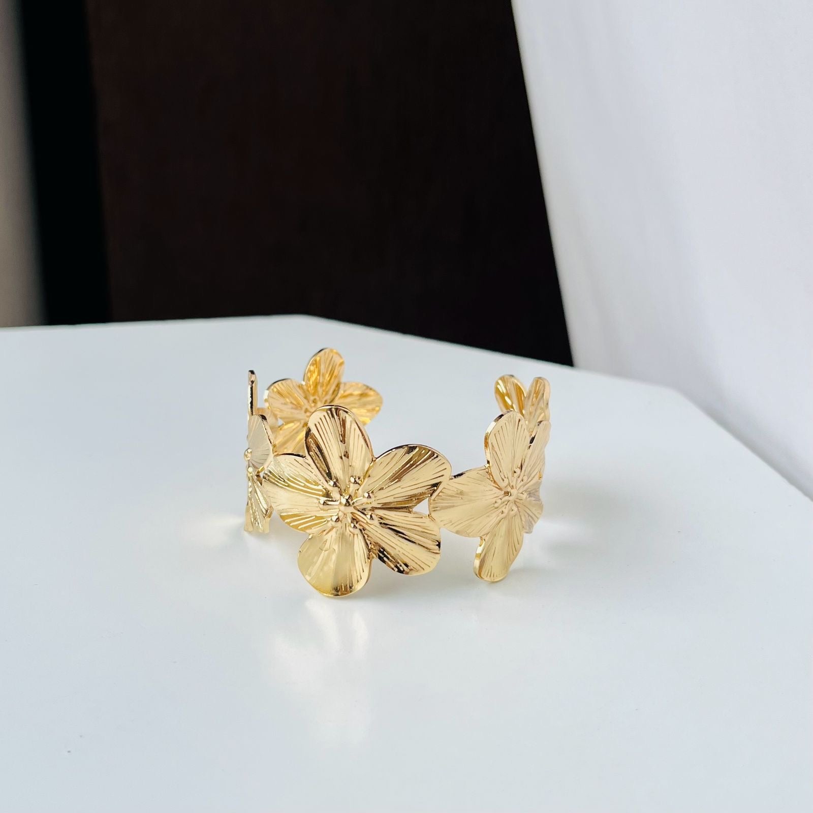 Flower Cuff Bracelet