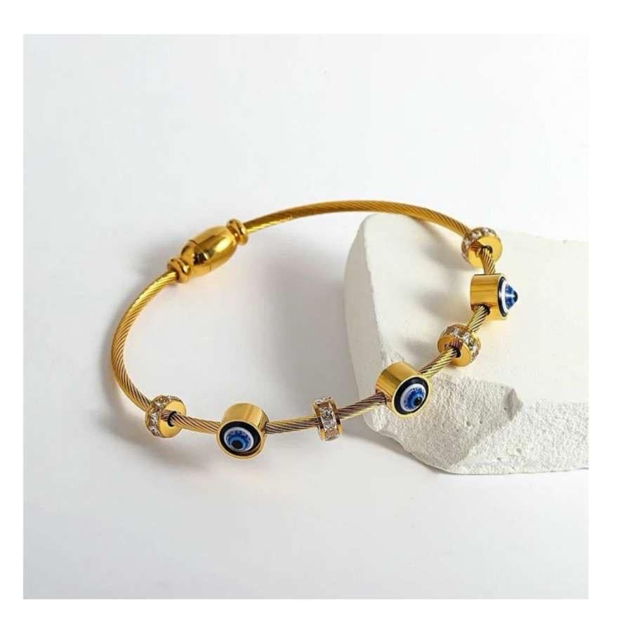 Small Size Evil Eye Bracelet ~ Anti Tarnish (2*2 & 2*4 size)
