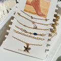 Black Starfish Anklet set of 6( ₹20/- each)