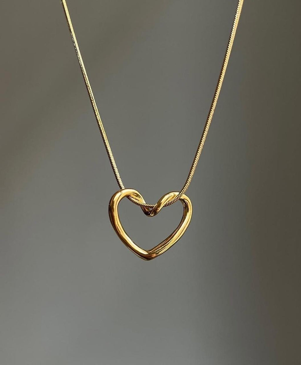 Open Heart Necklace ~ Anti Tarnish