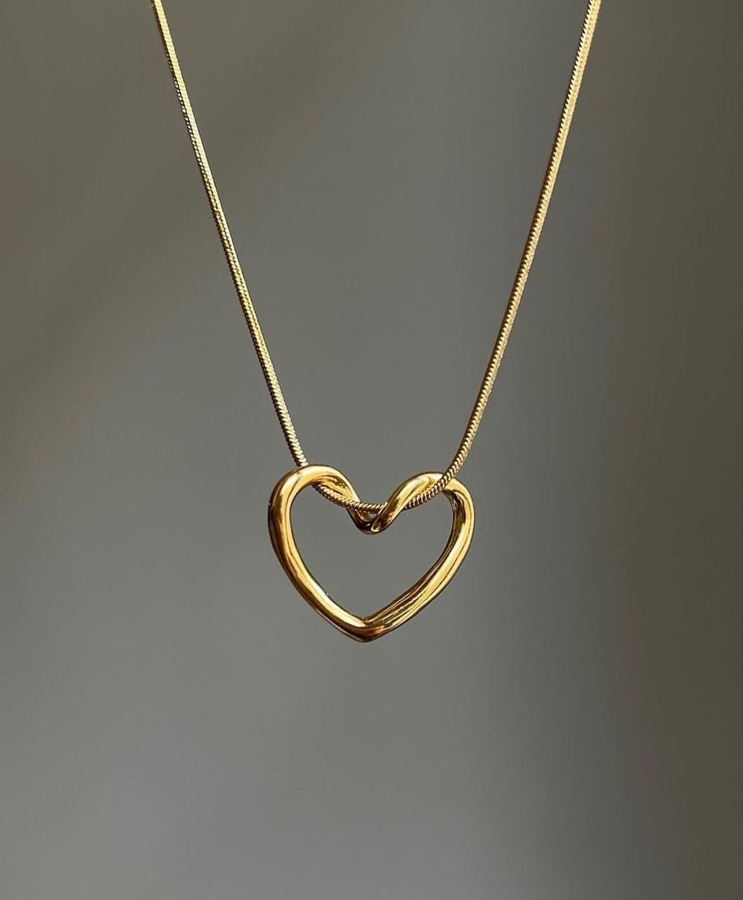 Open Heart Necklace ~ Anti Tarnish