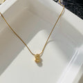 S Initial Diamond Necklace ~ Anti Tarnish