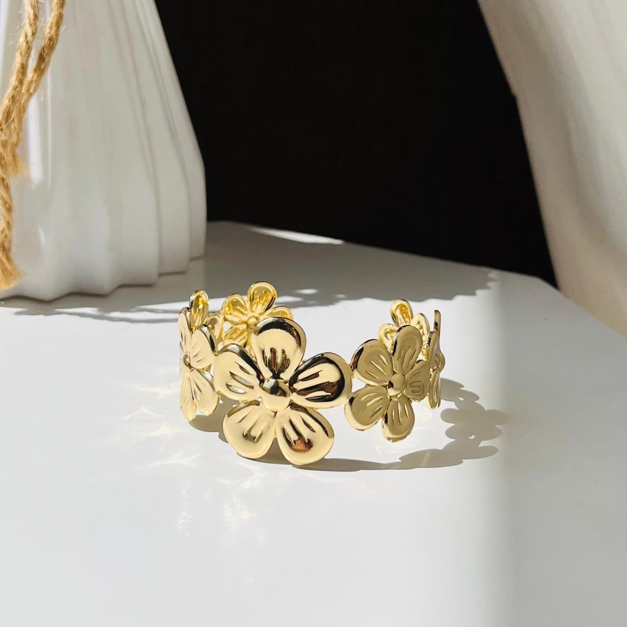 Flower Cuff Bracelet