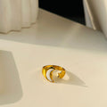 Moon Star Ring ~ Adjustable ~ Anti Tarnish