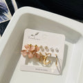 Pink Flower Earrings Combo ( ₹17/- each Pair )