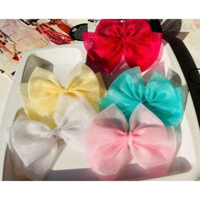 Queen Double Layer Bow Clips