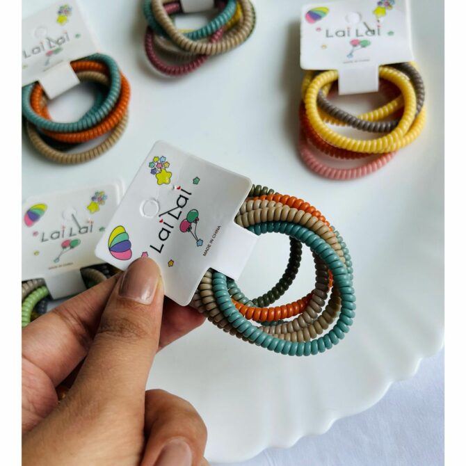 Matte Me Spiral Ties~ pack of 6