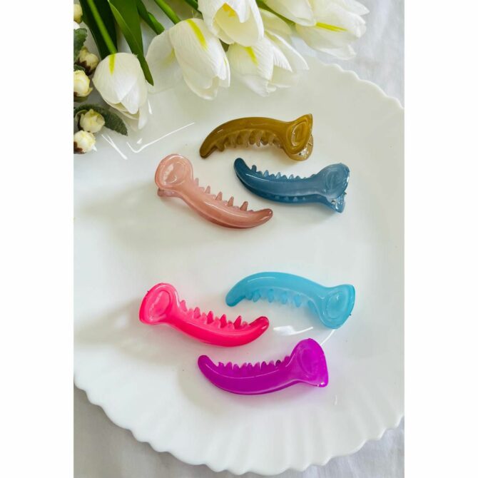 Peachy Beachy Mirchi/Banana Clip~ Pack of 3