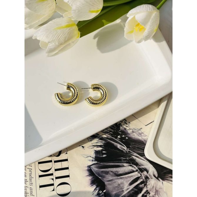 Spiral Glossy Hoops