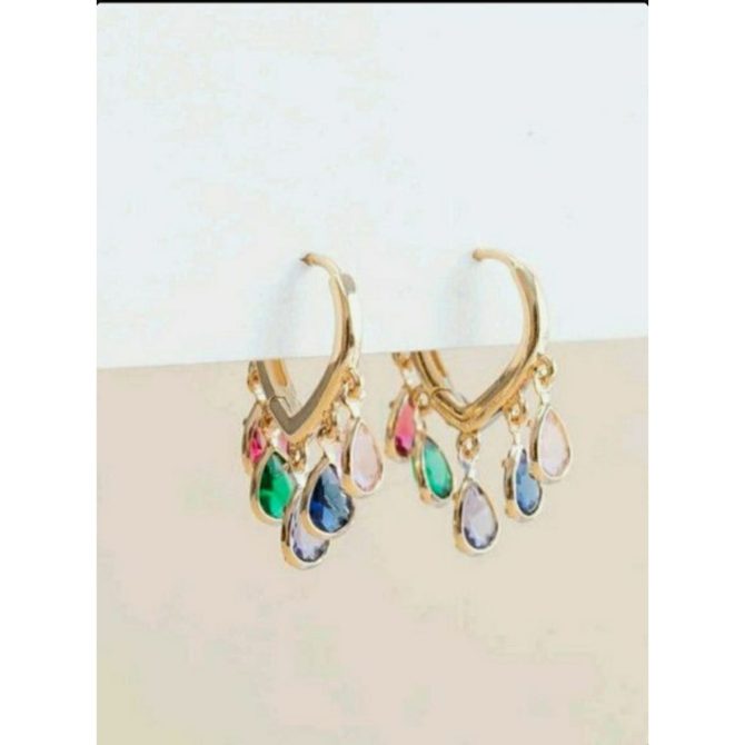 Multicolor Drop Earrings