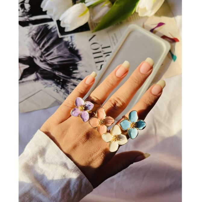 Floral Adjustable Ring