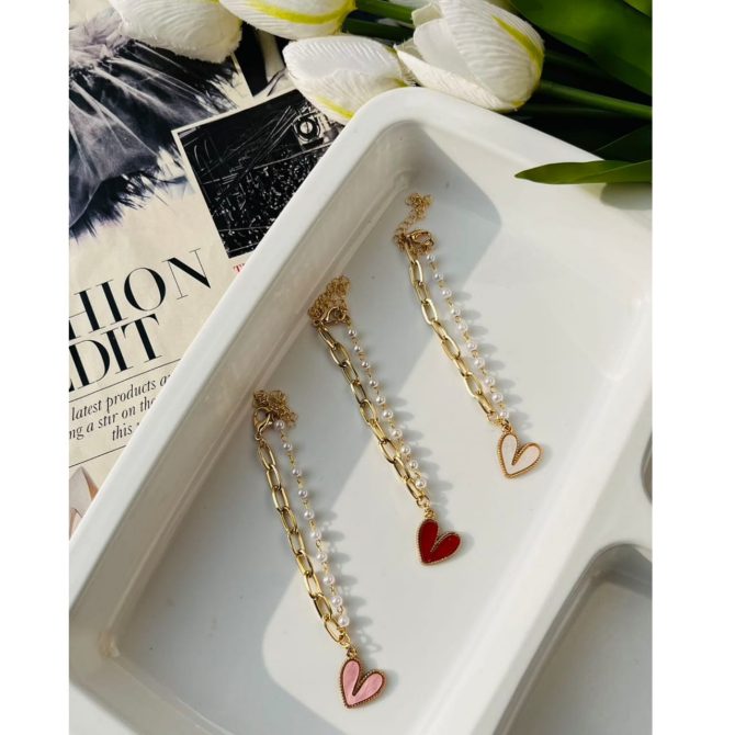 Heart Pearl Chain