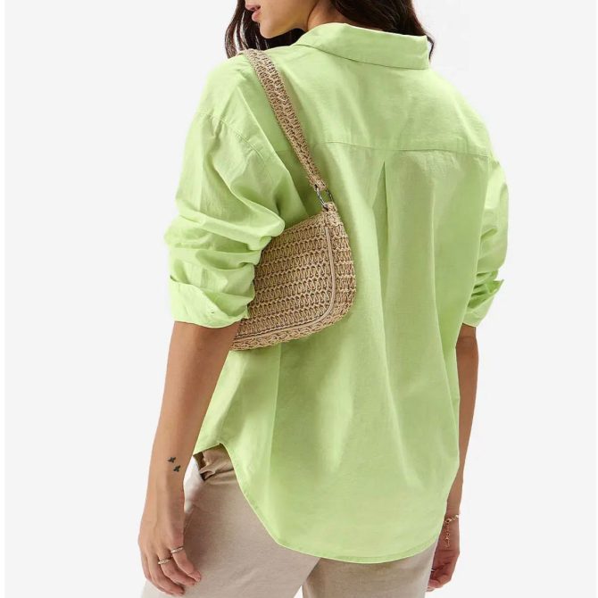 Neon Green Oversized-Fit Shirts - Image 2