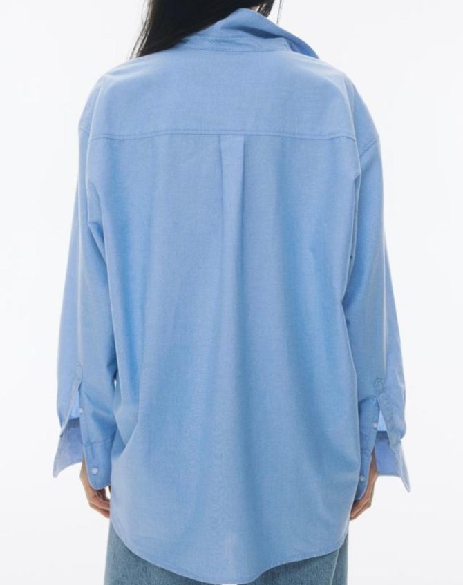 Blue Oversized-Fit Shirts - Image 3