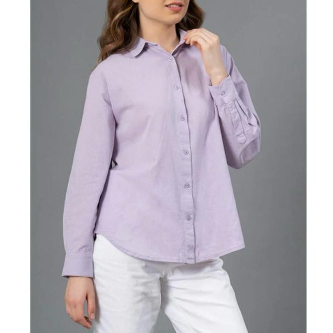 Lilac Oversized-Fit Shirts - Image 2