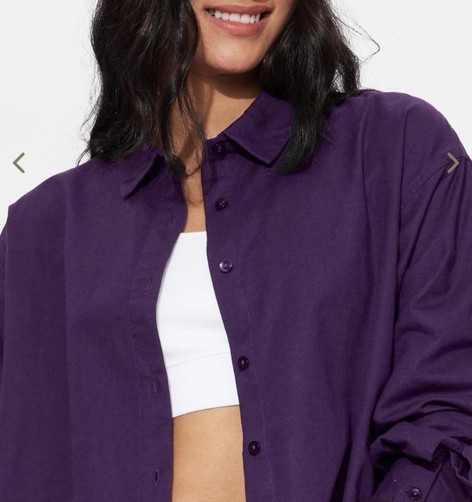 Purple Wine Oversized-Fit Shirts - Image 2